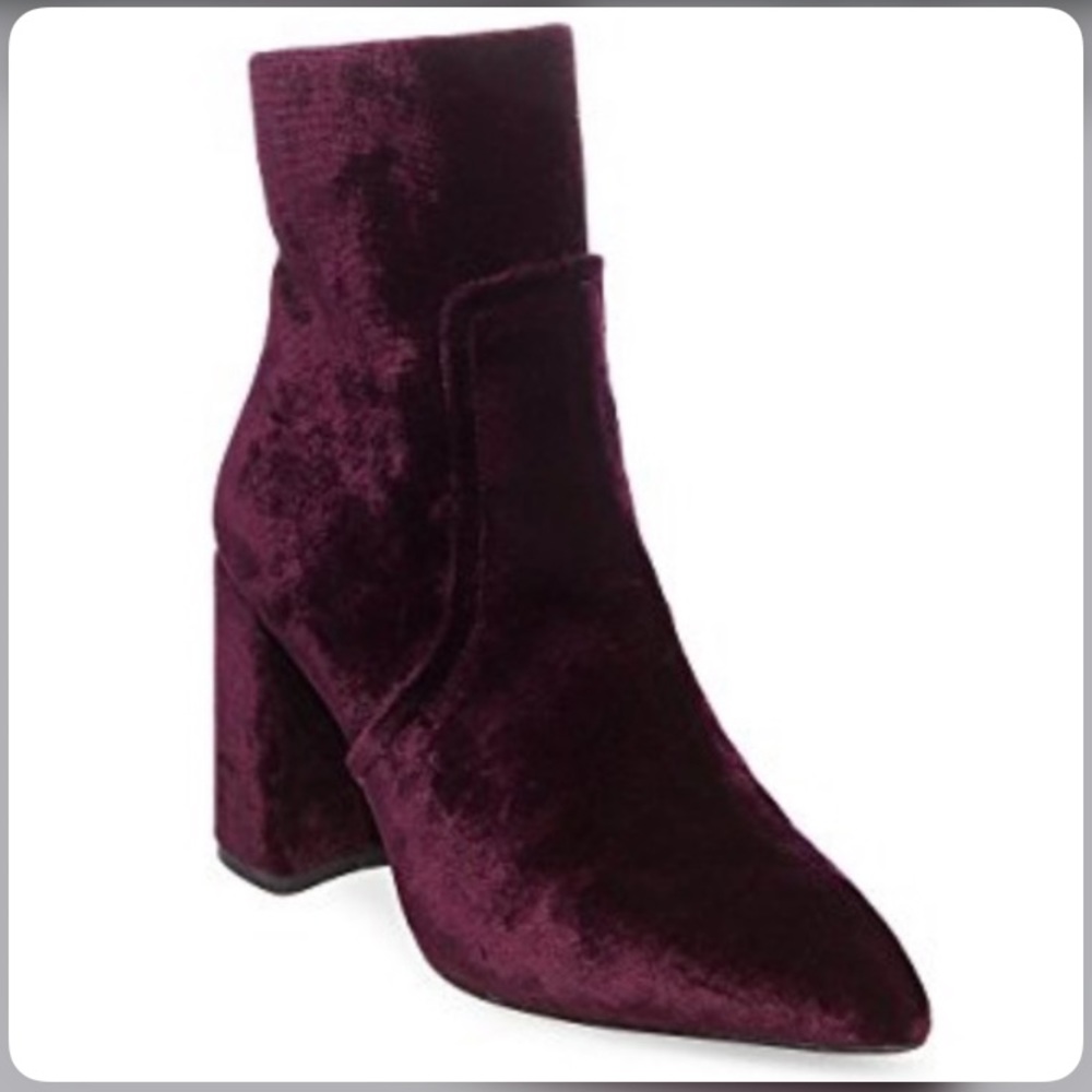 Steve Madden velvet booties